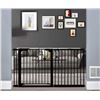 Image 1 : NEW REPACKED XIFAMNIY METAL BLACK BABY GATE FITS