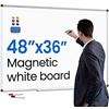 Image 1 : NEW REPACK 48 X 36" MAGNETIC DRY ERASE WHITE BOARD