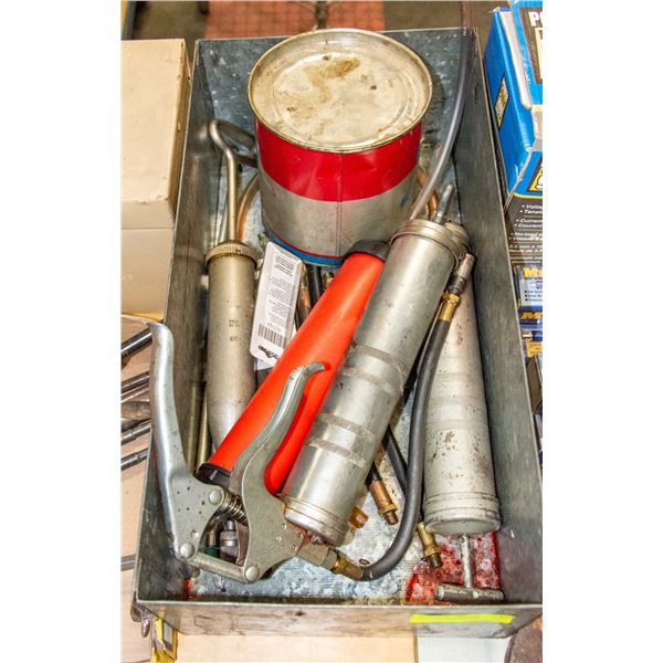 LOT OF GREASE GUNS