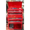 Image 1 : 2 PC RED TOOL CHEST WITH CONTENTS