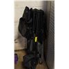 Image 1 : SET OF 3 BLACK FOLDING CAMPING CHAIRS