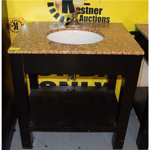 GRANITE COUNTER TOP SINK VANITY H-34" W-23.75"