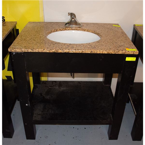 GRANITE COUNTER TOP SINK VANITY H-34  W-23.75 