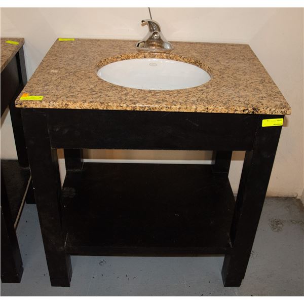 GRANITE COUNTER TOP SINK VANITY H-34" W-23.75"