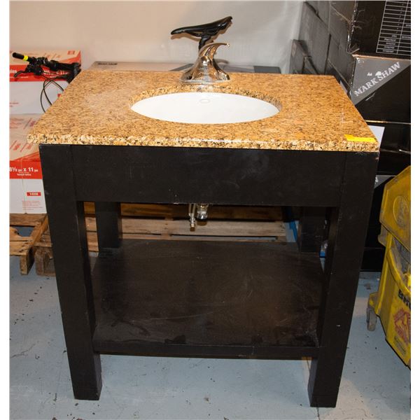 GRANITE COUNTER TOP SINK VANITY H-34" W-23.75"