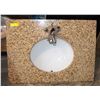 Image 1 : GRANITE COUNTER TOP SINK VANITY W/ UNDERSHELF