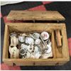 Image 1 : HANDMADE CRATE FILLED WITH MINIATURE CHINA