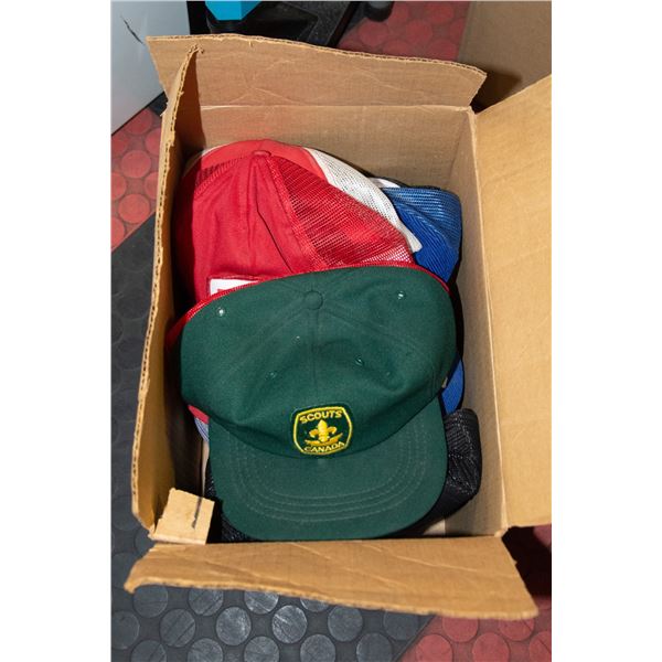 FLAT OF VINTAGE TRUCKER HATS