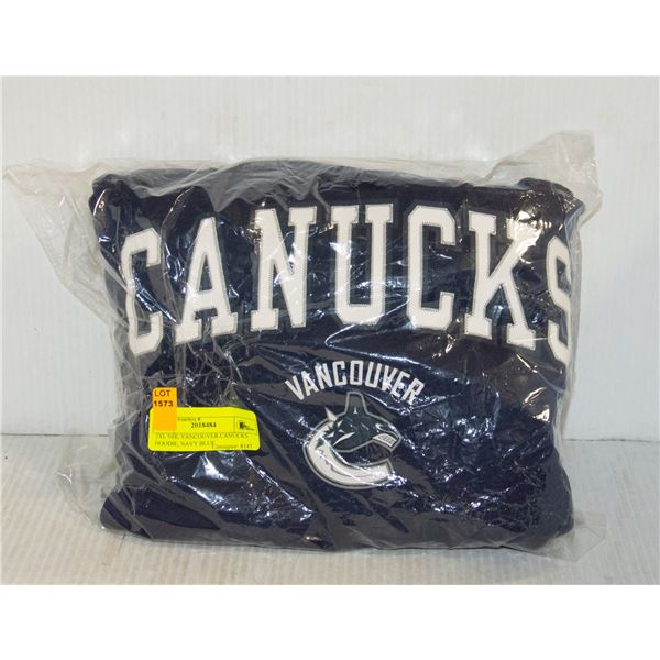 2XL NHL VANCOUVER CANUCKS HOODIE, NAVY BLUE