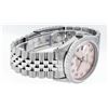 Image 5 : Rolex Mens Stainless Steel Pink Diamond Datejust Wristwatch