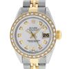 Image 3 : Rolex Ladies 2 Tone Silver Diamond Datejust Oyster Perpetual Wristwatch