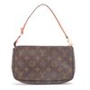 Image 1 : Louis Vuitton Brown Monogram Canvas Leather Pochette Accessories Shoulder Bag