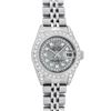 Image 2 : Rolex Ladies Stainless Steel Quickset Meteorite Diamond Lugs Jubilee Datejust Wr