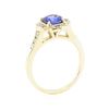 Image 4 : 1.50 ctw Sapphire and Diamond Ring - 14KT Yellow Gold