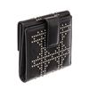 Image 3 : Christian Dior Black Lambskin Leather Cannage Studded Bifold Wallet