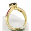Image 5 : 14k Yellow Gold 1.58 ctw Garnet, Ruby, and Diamond Ring