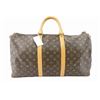 Image 1 : Louis Vuitton Brown Monogram Canvas Leather Keepall 50 cm Duffle Bag Luggage