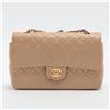 Image 1 : Chanel Classic Beige Quilted Lambskin Leather Medium Double Flap Shoulder Bag