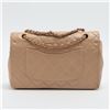 Image 2 : Chanel Classic Beige Quilted Lambskin Leather Medium Double Flap Shoulder Bag