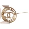 Image 4 : Chanel Silver-tone Metal CC Paris Round Brooch