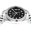 Image 3 : Rolex Mens Stainless Steel Black Diamond & Ruby 36MM Datejust