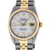 Image 1 : Rolex Mens 2 Tone MOP Diamond 36MM Oyster Perpetual Datejust Wristwatch