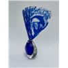 Image 3 : Santana Art glass cobalt blue perfume bottle with large stopper