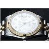 Image 8 : Rolex Mens 2 Tone Mother Of Pearl Diamond & Sapphire Datejust Wristwatch