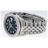 Image 6 : Rolex Mens Stainless Steel Slate Green Diamond 1.40CTW Bezel 36MM Datejust Wrist
