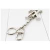 Image 2 : Louis Vuitton Silver-tone Metal Initiales Facettes Keyholder