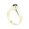 Image 4 : 0.99 ctw Blue Sapphire Ring - 14KT Yellow Gold