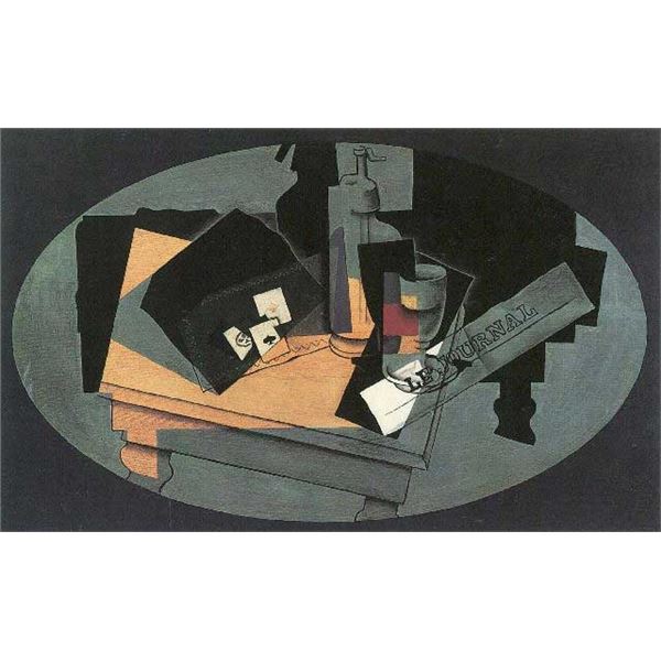 Juan Gris - Playing Cards And Siphon