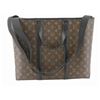 Image 1 : Louis Vuitton Brown Monogram Macassar Canvas Leather Week-End GM Tote Bag