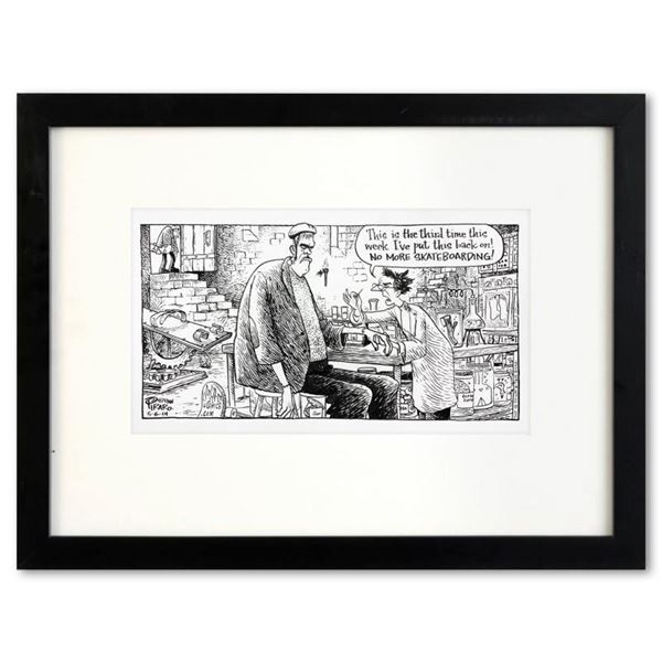 Frankenstein Skateboarding by Bizarro Original