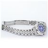 Image 9 : Rolex Ladies Stainless Steel Blue Vignette Diamond & Sapphire Datejust Wristwatc