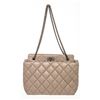 Image 1 : Chanel Beige Quilted Calfskin Leather 2.issue Grand Shopping Tote Bag