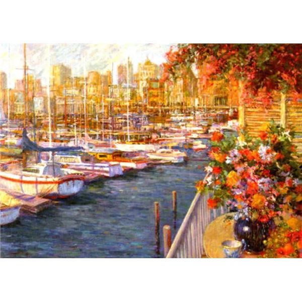 Mediterranean Sunrise by Henri Plisson on paper