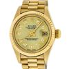 Image 1 : Rolex Ladies 18K Yellow Gold Champagne Diamond Datejust President Wristwatch