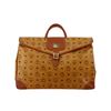 Image 1 : MCM Cognac Monogram Visetos Canvas Leather Satchel Bag