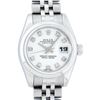 Image 1 : Rolex Ladies Stainless Steel White Diamond Quickset Datejust Wristwatch
