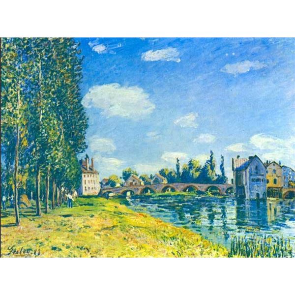 Alfred Sisley - Bridge in Moret in Summer