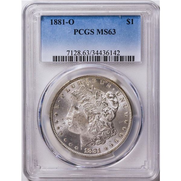 1881-O $1 Morgan Silver Dollar Coin PCGS MS63