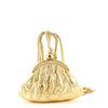 Image 3 : Chanel Vintage Tassel Frame Waist Bag Quilted Leather Small Gold, Metallic