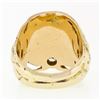 Image 7 : Mens Antique Art Nouveau 14k Two Tone Gold Masonic Round Diamond Dual Nymph Ring