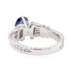 Image 3 : 1.85 ctw Sapphire and Diamond Ring - 18KT White Gold