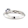 Image 3 : 0.75 ctw Sapphire and Diamond Ring - 18KT White Gold