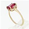 Image 9 : Vintage 14k Gold 2.20 ctw Emerald Pink Tourmaline Ring w/ Round Diamond Accents