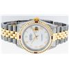 Image 5 : Rolex Mens 2 Tone MOP Roman & Ruby Channel Set Diamond Datejust Wristwatch
