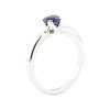 Image 4 : 0.70 ctw Sapphire Solitaire Ring - 14KT White Gold