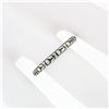 Image 3 : Antique Art Deco Belais 18k White Gold Engraved Milgrain Eternity Band Ring Sz10
